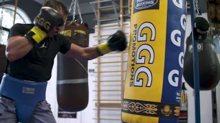 GGG Golovkin on the Heavy Bag