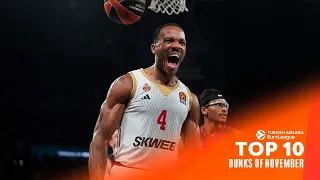 Top 10 Dunks | November | 2023-24 Turkish Airlines EuroLeague