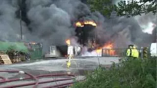 Littleborough Fire - NEWS FOOTAGE - 28th May 2012