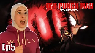 SAITAMA VS GENOS | One Punch Man Episode 5 Reaction