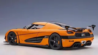 AUTOart 1/18 Koenigsegg Agera RS - Cone Orange / Carbon Black / Black Accents (79023)