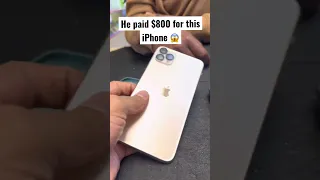 This guy paid $800 for a FAKE looking IPHONE 😱#iphone14  #shorts #fake #apple #ios #iphone #fyp