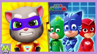 Talking Tom Hero Dash vs PJ Masks Hero Academy.Супергеройские Гонки на Скорость и Ловкость.Кто Круче