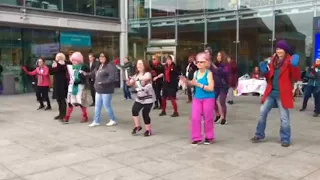 Norwich Rising flash mob demanding end to violence against women