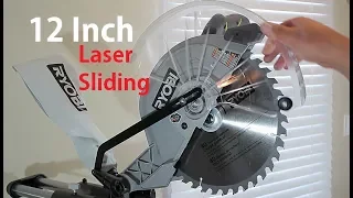 Ryobi 12 in Sliding Compound Miter Saw With Laser