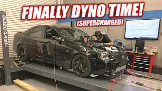 Our Newly LSA Supercharged CTS-V1 Hits the Dyno! HOW MUCH POWWWAA!? (Pump Gas Only)