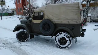 Газ-69. Блокировка в передний мост. Замена главных пар.