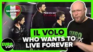 REACTION: IL VOLO & STEF BURNS - 'WHO WANTS TO LIVE FOREVER' (QUEEN) // SANREMO 2024