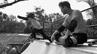 Hemsworth Boys Skateboarding at Chris Hemsworth's new house|Chris Liam Tristan