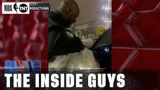 Shaq Fills Chuck's Car With "Packing Peanuts" As Payback | NBA on TNT