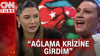 Azerbaycanlı sanatçı Azerin CNN Türk'te! Fulya Öztürk savaşta yaşadığı korku dolu anları anlattı