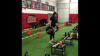 Trap Bar Jump, 135 lbs, Continuous