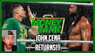 John Cena Returns At Money In The Bank & Stares Down Roman Reigns