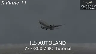 X-Plane 11 | 737-800 Zibo Autoland Tutorial