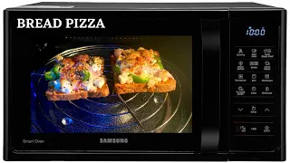 Bread Paneer Pizza in Microwave Oven | cheese burst pizza in Samsung Microwave Oven | Pizza in Oven