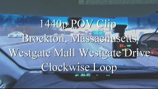 POV Brockton MA Westgate Drive Mall Loop (clip)