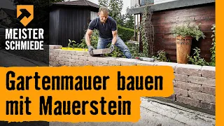 HORNBACH Meisterschmiede - Gartenmauer bauen mit Mauersteinen