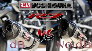 Yamaha R7 dB killer Install and Sound Test | Yoshimura R77