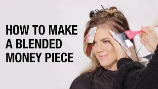 How to Make a Blended Money Piece | Foilayage Hair Color Technique | Kenra Color