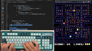 ASMR Programming - Coding Pacman - No Talking