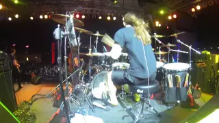 Annihilator - Mike Harshaw Drum Cam - "No Way Out" - 70000 Tons of Metal Pool Deck