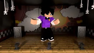 фиолетовый человечек (я) танцует