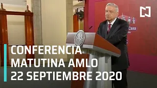 Conferencia matutina AMLO / 22 de septiembre 2020