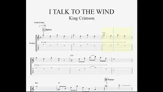 King Crimson - I Talk To The Wind (Duo Version) with tabs