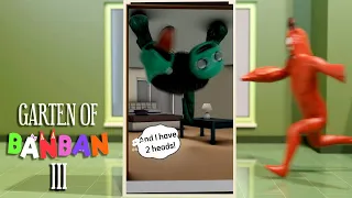 Garten of Banban 3 - All NEW Funny Animations (Evil Banban, Opila, Kangaroo, Turtle)