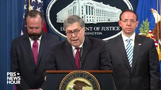 WATCH: Barr says Mueller probe did not find any conspiracy between Trump campaign and Russia