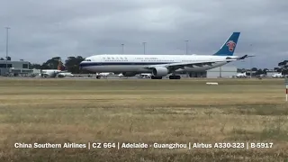 10 VERY WINDY and LOUD Takeoffs & Landings | Adelaide Airport Plane Spotting #28