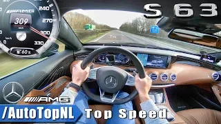 MERCEDES S63 AMG COUPE | AUTOBAHN POV | ACCELERATION & TOP SPEED by AutoTopNL