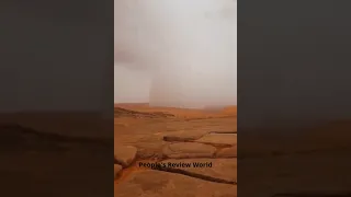 Крайне редкое явление в Саудовской Аравии: там неожиданно пошел дождь! #явление