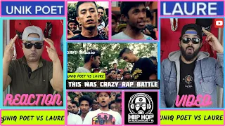 Laure Vs Unik Poet | Battle Of Titans | Rap Battle | Reaction Video |  #uniqpoet #laure #nephop