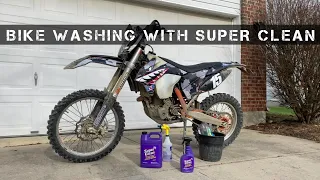 Bike Washing with Super Clean