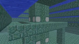 Minecraft Ocean Monument, Part 14: Draining the pillar-platform wing