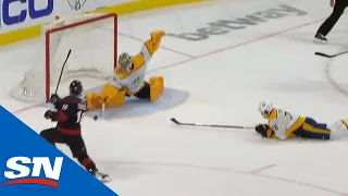 Saros Extends To Make Great Save To Snuff Out 2-On-1 Opportunity
