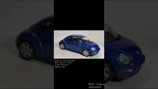 Showing details of this Maisto Volkswagen New Beetle Blue 1/18 Diecast Model Car- Short