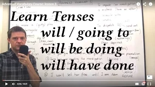 ''will, will be doing, will have done, going to'' - Lesson 7