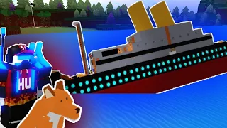 MR. UH ON A SINKING SHIP with MR. FOXES in Build a Boat ROBLOX