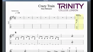 Crazy Train Trinity Grade 8 Guitar