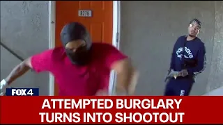 RAW: Shootout at Oak Cliff apartment complex with burglar posing as maintenance worker