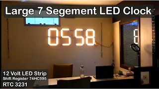 How to make Large 7 Segment Digital Clock  with RTC and Shift Register 74HC595 by Manmohan Pal