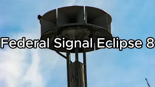 Federal Signal Eclipse 8 Siren Monthly test Prairie Village Kansas 2/6/24