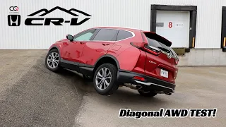 Honda CR-V AWD Diagonal Test | Real Time AWD still struggling!