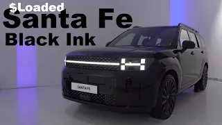 🔇 All-New 2024 Hyundai Santa Fe Black Ink Edition Exterior & Interior walkaround
