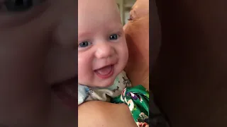 Daily Life With A Baby//Four-Month-Old Baby Boy Spencer’s Adorable Smile 😀❤️😀❤️