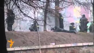 новости Украина Киев  20 02 14 Стрельба Снайпер Ukraine Kiev news   SNIPER 02 20 2014