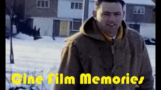 Playing in the Snow, Vintage Home Movie Cine Film from January 1963