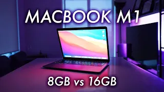 MacBook Air & Pro M1 - 8GB vs 16GB? (The Answer May Surprise You)